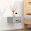 VidaXL (Grey sonoma, 2) vidaXL 1/2x Wall-mounted Bedside Cabinet Floating Bedside Unit Multi Colours 3