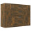 VidaXL (Smoked oak) vidaXL Sideboard Storage Cupboard Cabinet Buffet Highboard Engineered Wood 1