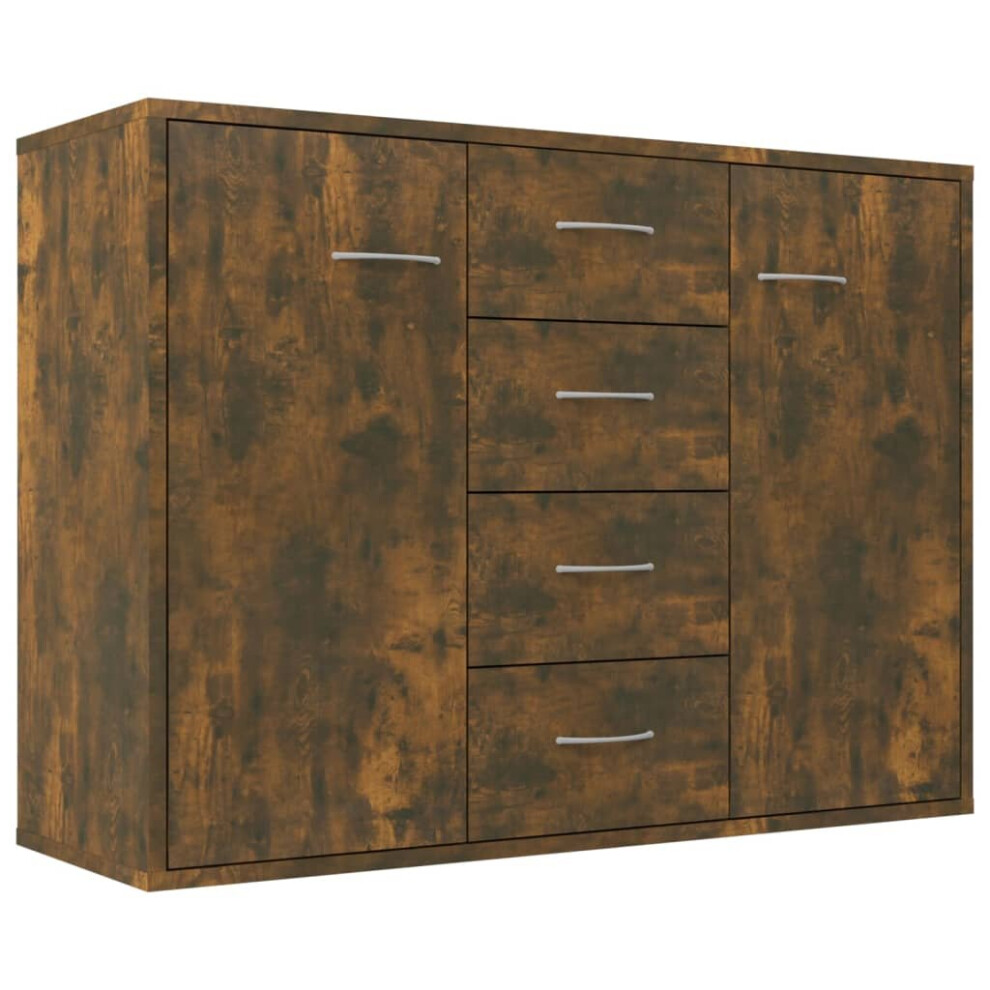 Vidaxl (Smoked Oak) Sideboard Storage Cupboard Cabinet Buffet Highboard Engineered Wood