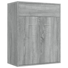 (Grey sonoma) vidaXL Sideboard Side Cabinet Organiser Cupboard Highboard Engineered Wood