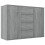 VidaXL (Grey sonoma) vidaXL Sideboard Storage Cupboard Cabinet Buffet Highboard Engineered Wood 1