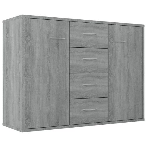 VidaXL (Grey sonoma) vidaXL Sideboard Storage Cupboard Cabinet Buffet Highboard Engineered Wood