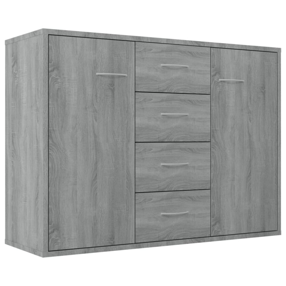 (Grey sonoma) vidaXL Sideboard Storage Cupboard Buffet Server Engineered Wood Multi Colours