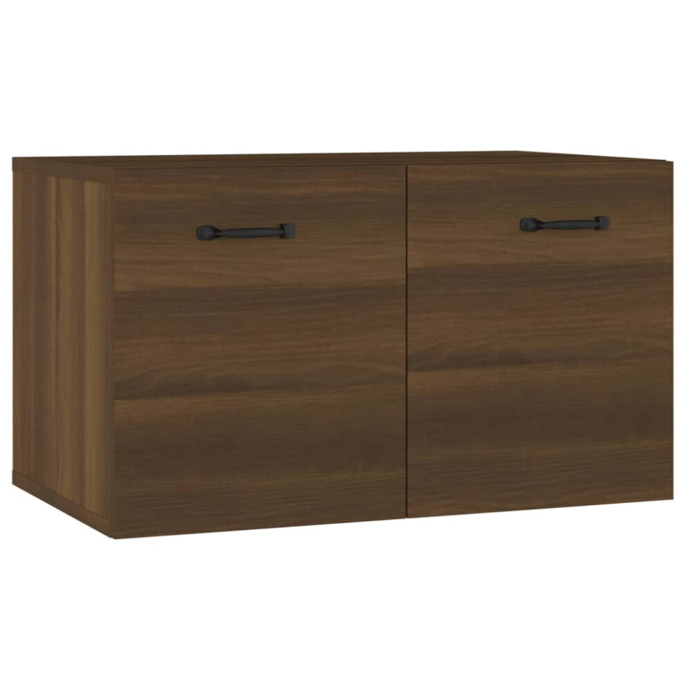 (Brown oak) vidaXL Wall Cabinet Engineered Wood Floating TV Unit Cabinet Multi Colours