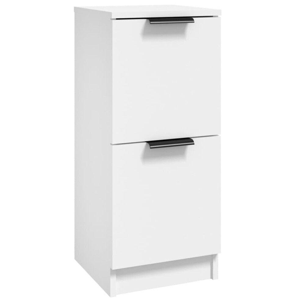 Vidaxl (White, 1) Sideboards Cupboard Storage Cabinet Home Organiser Engineered Wood
