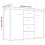 VidaXL (Grey sonoma) vidaXL Sideboard Storage Cupboard Cabinet Buffet Highboard Engineered Wood 2