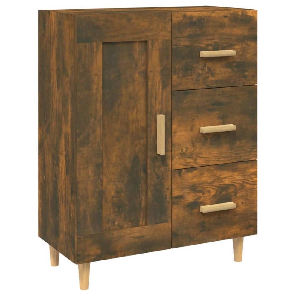 Vidaxl (Smoked Oak) Sideboard Engineered Wood Side Cabinet Home Organiser Multi Colours