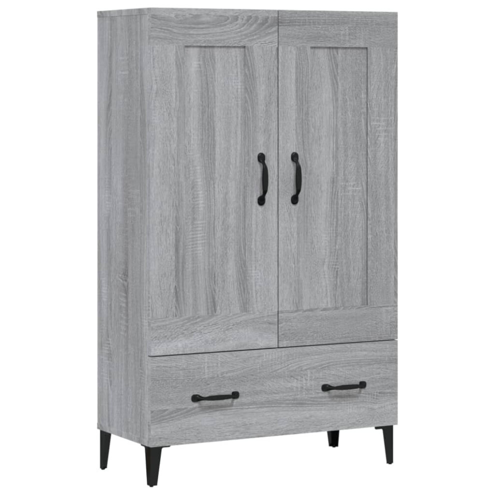 (Grey sonoma) vidaXL Highboard Engineered Wood High Sideboard Buffet Cabinet Multi Colours