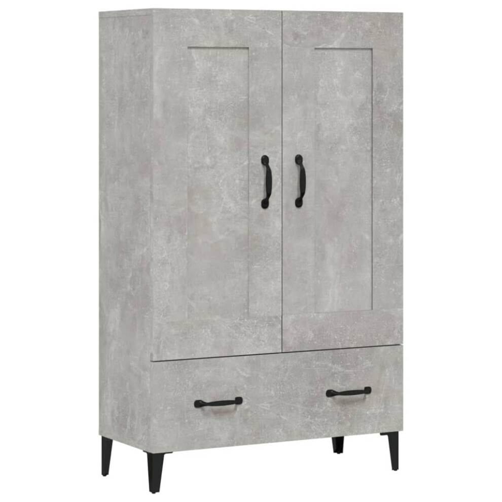 (Concrete grey) vidaXL Highboard Engineered Wood High Sideboard Buffet Cabinet Multi Colours