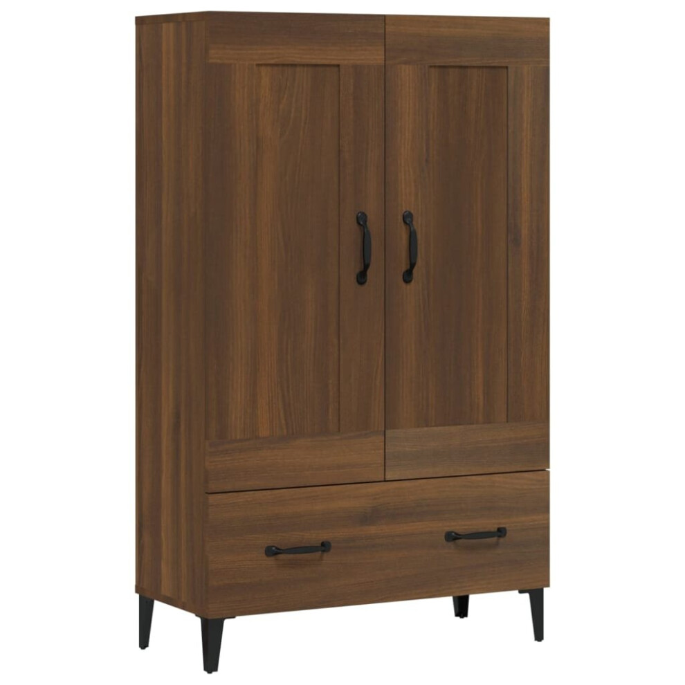 (Brown oak) vidaXL Highboard Engineered Wood High Sideboard Buffet Cabinet Multi Colours