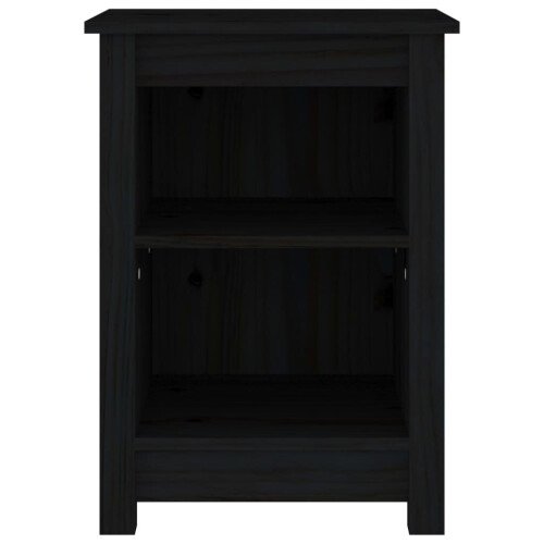VidaXL (Black, 1) vidaXL 1/2x Solid Wood Pine Bedside Cabinet Nightstand End Table Multi Colours 2
