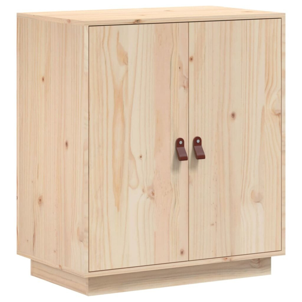(Brown) vidaXL Solid Wood Pine Sideboard Wooden Home Organiser Highboard Multi Colours