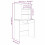 VidaXL (Sonoma oak) vidaXL Dressing Table Set HomeVanity Table Makeup Vanity Desk Cosmetic Table 2