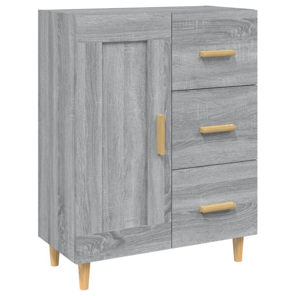 (Grey sonoma) vidaXL Sideboard Engineered Wood Side Cabinet Home Organiser Multi Colours