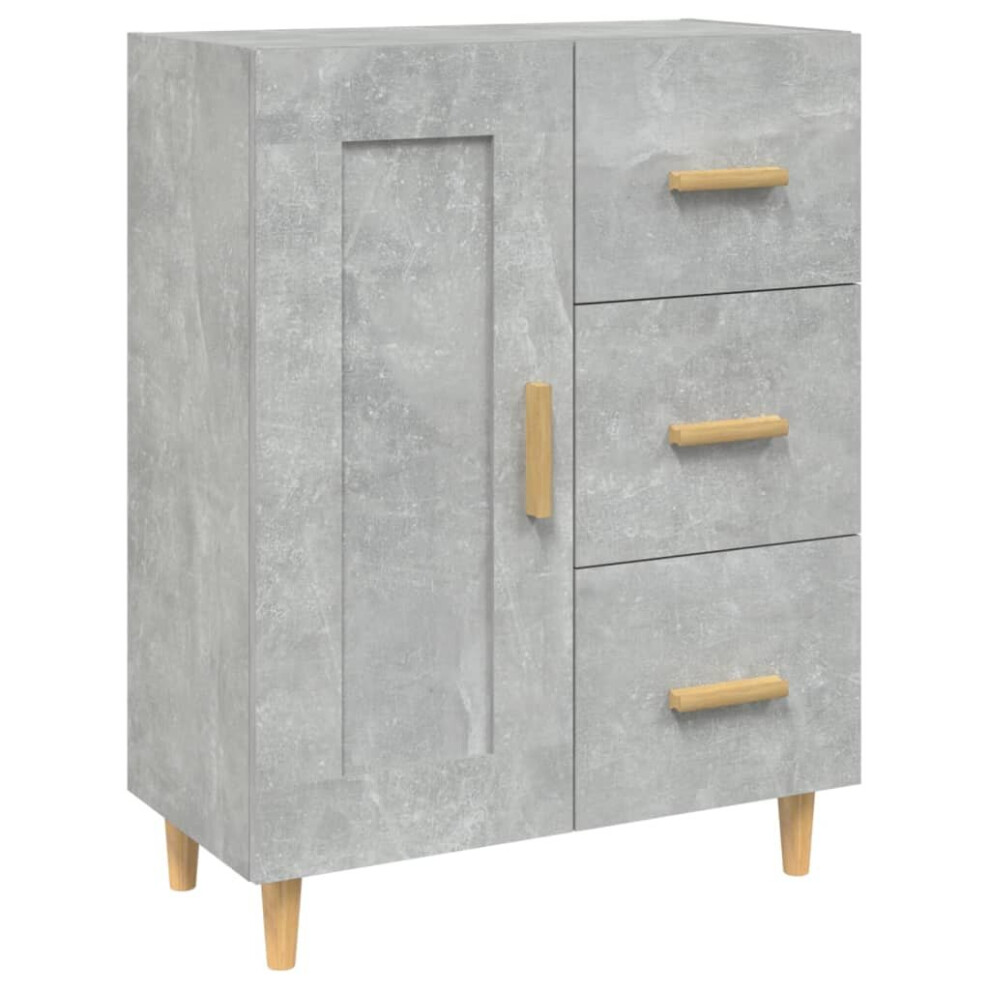 (Concrete grey) vidaXL Sideboard Engineered Wood Side Cabinet Home Organiser Multi Colours