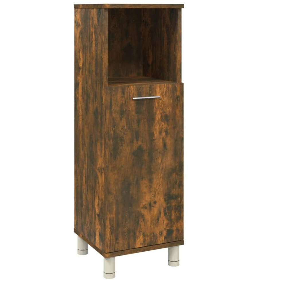 (Smoked oak) vidaXL Bathroom Cabinet Engineered Wood Under Basin Cupboard Multi Colours