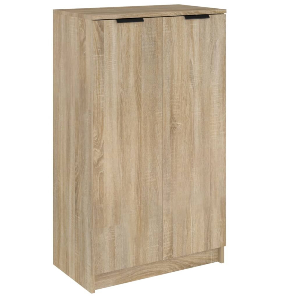 Vidaxl (Sonoma Oak) Shoe Cabinet Engineered Wood Hallway Shoe Storage Cupboard Shoe Holder