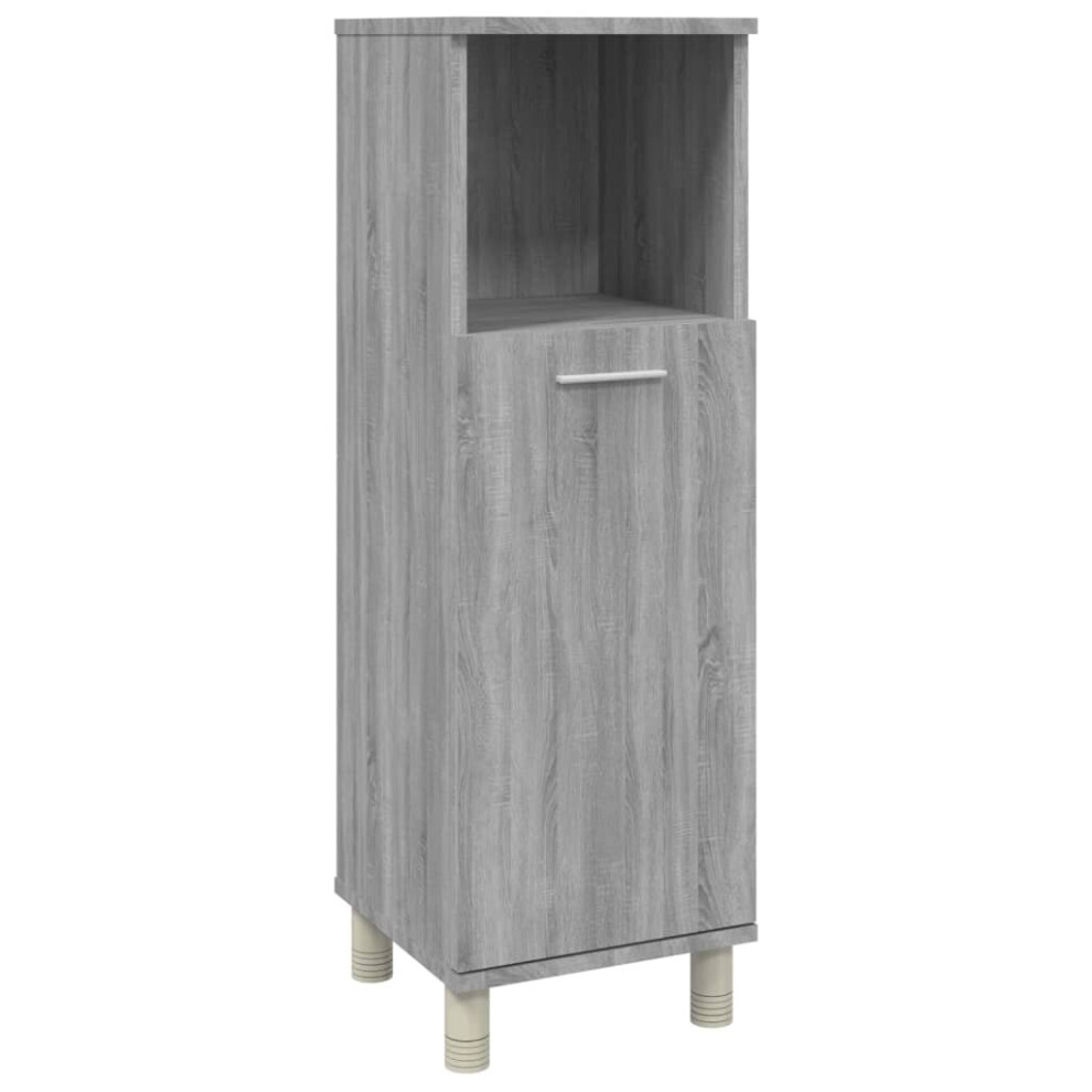 (Grey sonoma) vidaXL Bathroom Cabinet Engineered Wood Under Basin Cupboard Multi Colours