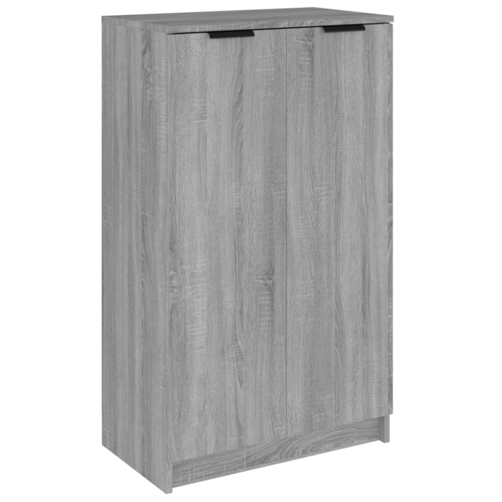 (Grey sonoma) vidaXL Shoe Cabinet Engineered Wood Hallway Shoe Storage Cupboard Shoe Holder