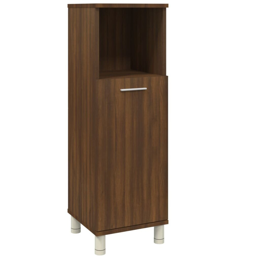 Vidaxl (Brown Oak) Bathroom Cabinet Engineered Wood Under Basin Cupboard Multi Colours