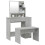 VidaXL (Concrete grey) vidaXL Dressing Table Set Bedroom Makeup Table Vanity Desk Cosmetic Table 3