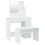 VidaXL (White) vidaXL Dressing Table Set Bedroom Makeup Table Vanity Desk Cosmetic Table 1