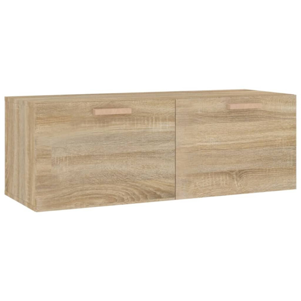 Vidaxl (Sonoma Oak) Wall Cabinet Hanging Storage Cabinet Wall Cupboard Engineered Wood