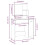 VidaXL (Concrete grey) vidaXL Dressing Table Set Bedroom Makeup Table Vanity Desk Cosmetic Table 4