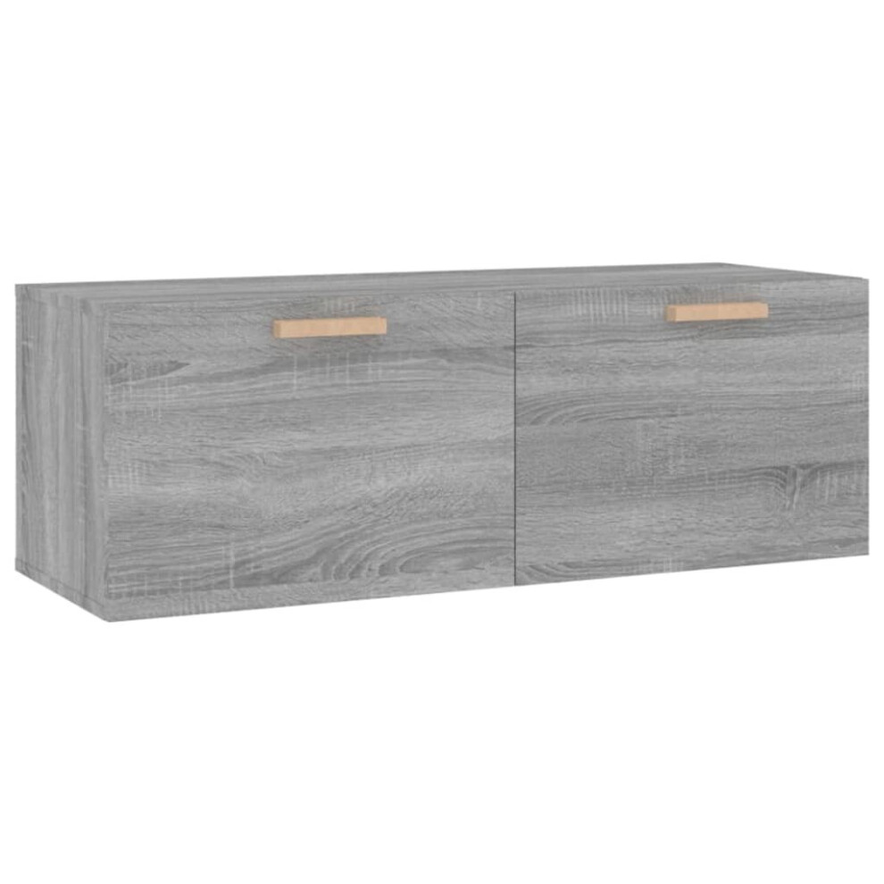 (Grey sonoma) vidaXL Wall Cabinet Engineered Wood Floating TV Unit Cabinet Multi Colours