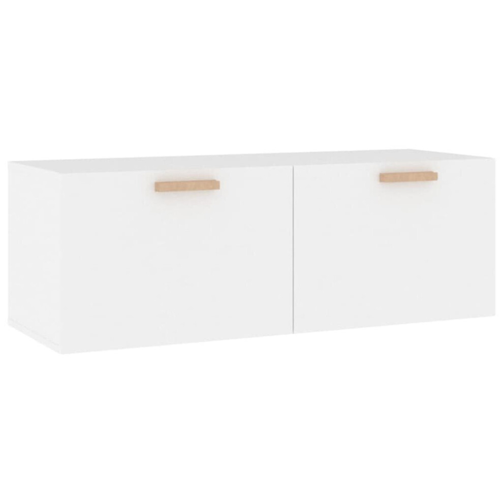 Vidaxl (White) Wall Cabinet Hanging Storage Cabinet Wall Cupboard Engineered Wood White