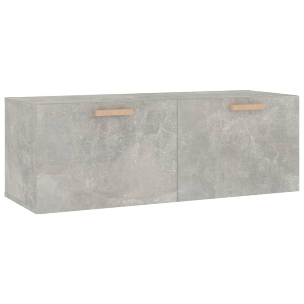 (Concrete grey) vidaXL Wall Cabinet Engineered Wood Floating TV Unit Cabinet Multi Colours