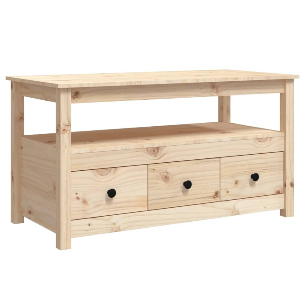 Vidaxl Brown (Brown) Solid Wood Pine Coffee Table Side Centre Accent End Table Multi Colours
