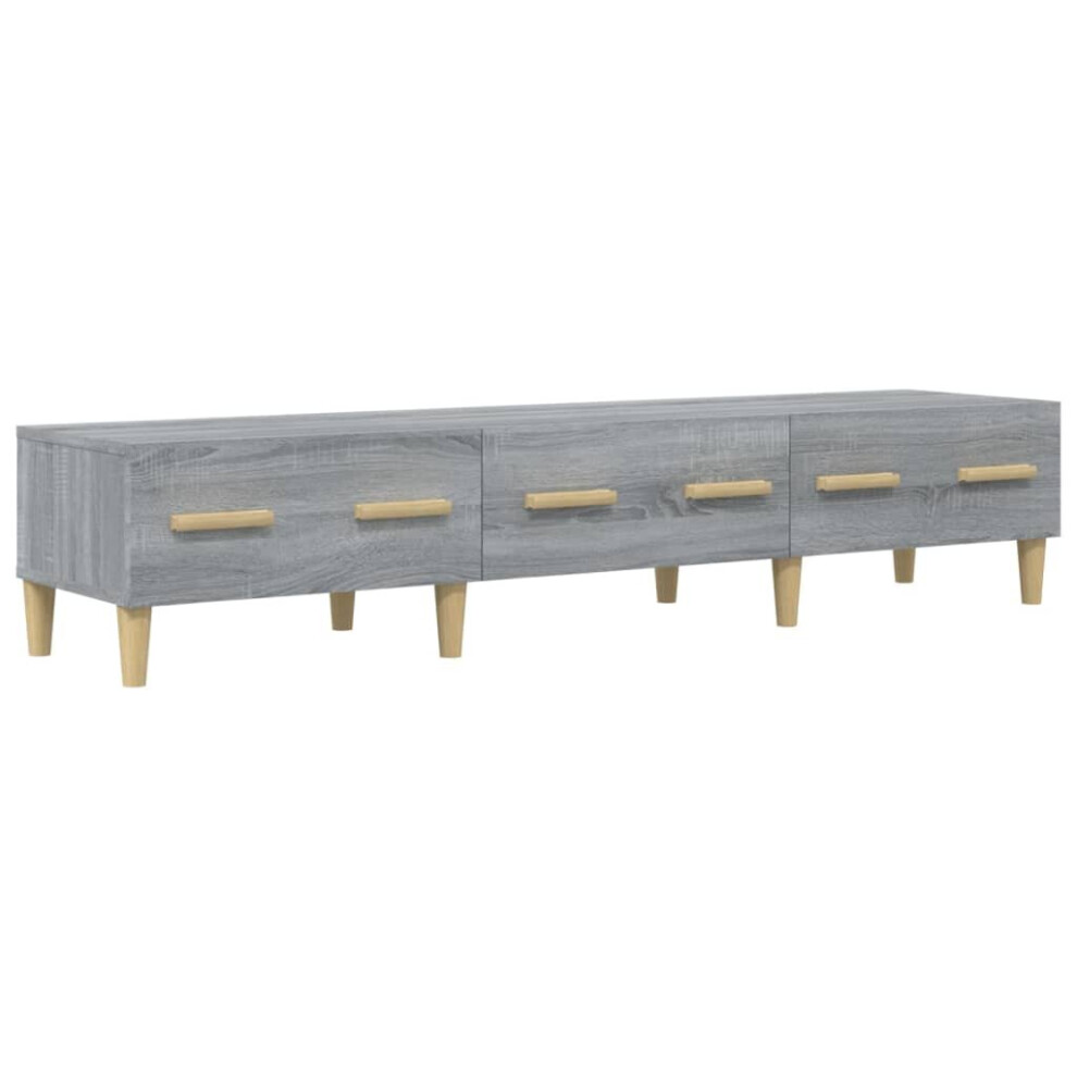 (Grey sonoma) vidaXL TV Cabinet Engineered Wood HiFi Cabinet Media TV Console Multi Colours