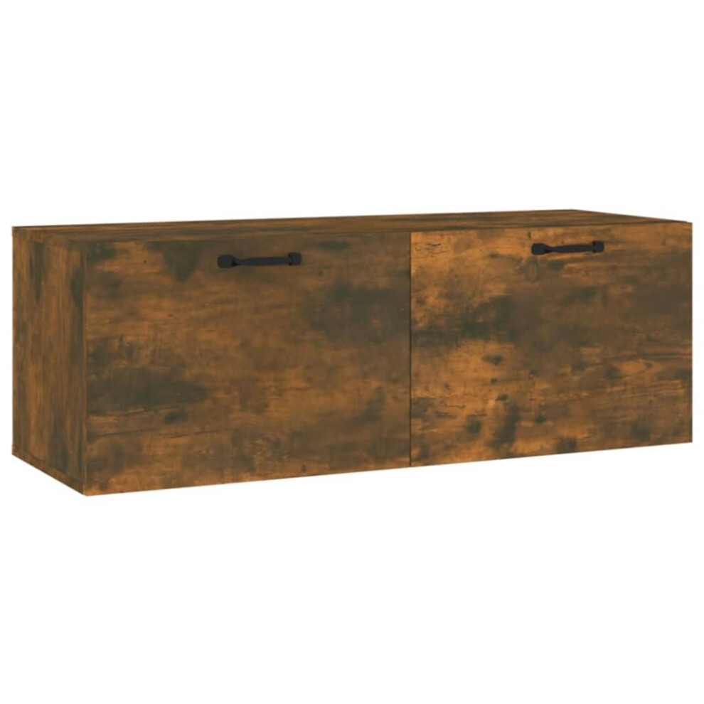 Vidaxl (Smoked Oak) Wall Cabinet Engineered Wood Floating Tv Unit Cabinet Multi Colours