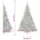 VidaXL (Silver, 240 cm) vidaXL Artificial Half Christmas Tree with Stand Decoration Artificial Tree 4