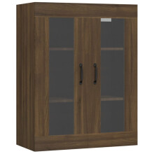 (Brown oak) vidaXL Hanging Wall Cabinet Storage Cabinet Wall Cupboard Floating Cabinet