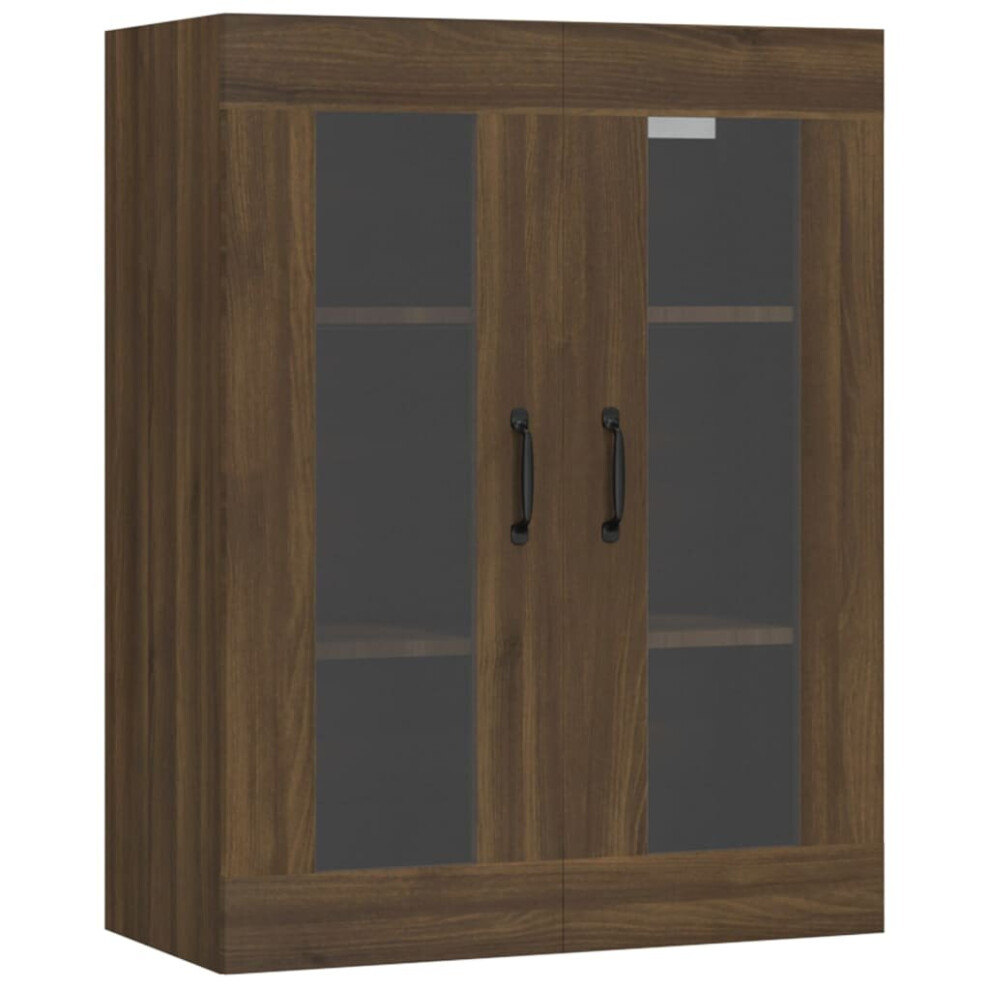 (Brown oak) vidaXL Hanging Wall Cabinet Indoor Wall Mounted Storage Cabinet Multi Colours