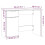 VidaXL (White) vidaXL Desk Engineered Wood Home Office Computer Table Study Writing Desk 2