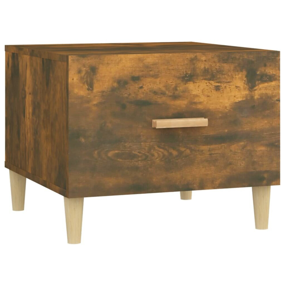 Vidaxl (Smoked Oak, 1) 1/2X Coffee Table Engineered Wood Couch Accent End Table Multi Colours Brown