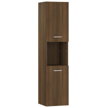 (Brown oak) vidaXL Bathroom Cabinet Washroom Storage Shelf Laundry Cabinet Engineered Wood