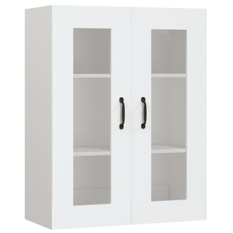 Vidaxl (White) Hanging Wall Cabinet Storage Cabinet Wall Cupboard Floating Cabinet White
