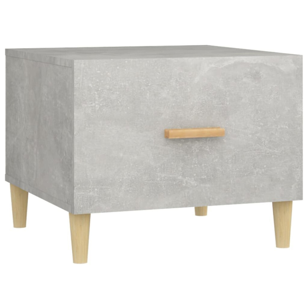 Vidaxl (Concrete Grey, 1) 1/2X Coffee Table Engineered Wood Couch Accent End Table Multi Colours