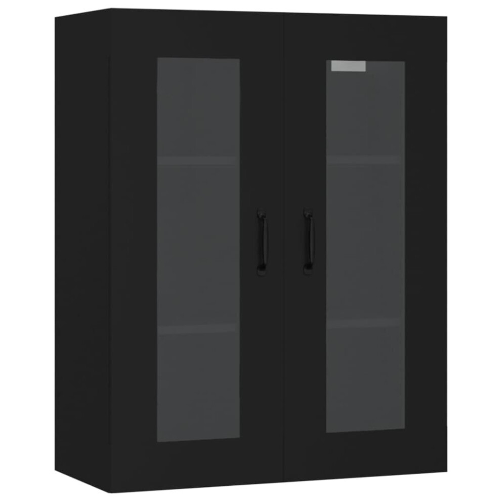 (Black) vidaXL Hanging Wall Cabinet Indoor Wall Mounted Storage Cabinet Multi Colours