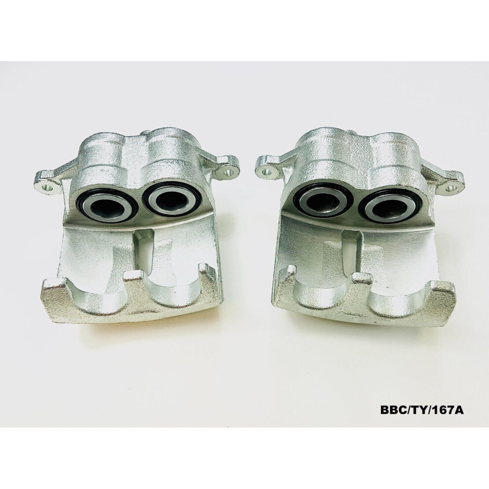 2x Front Brake Caliper For TOYOTA AVENSIS 1.6L / 2.0D 1997-2003 BBC/TY/167A-image-OPC-PB2T97M-NEW