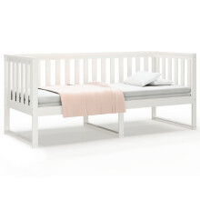 (White, 80x200 cm) vidaXL Solid Wood Pine Day Bed Bedroom Furniture Multi Colours Multi Sizes