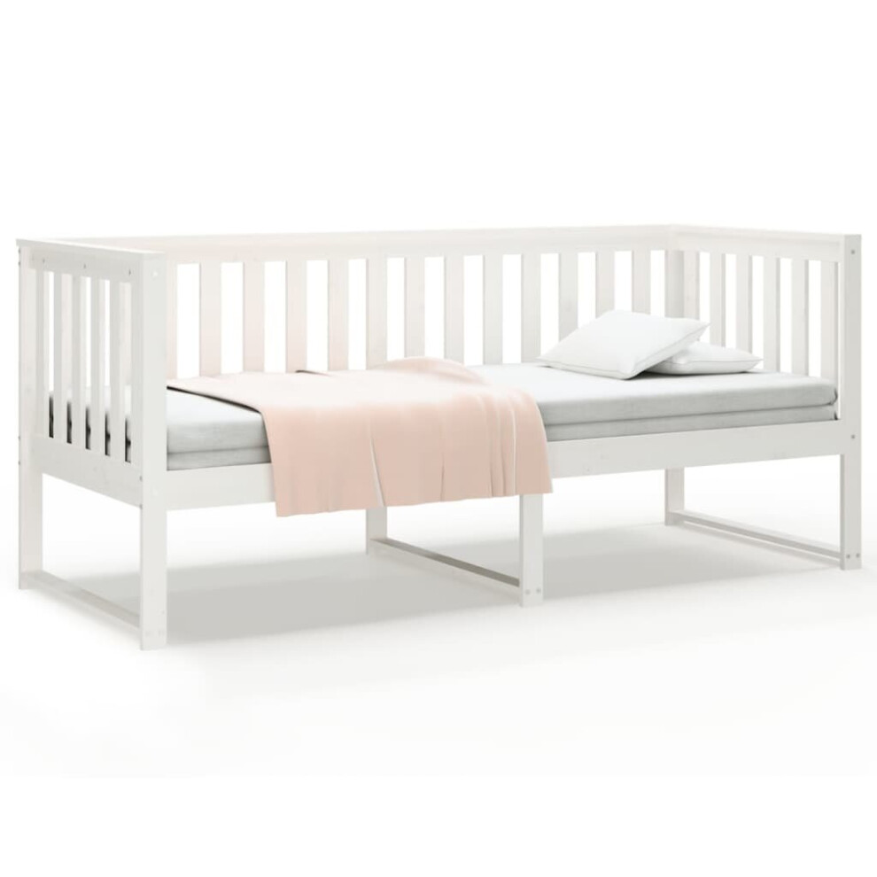 Vidaxl (White, 80X200 Cm) Solid Wood Pine Day Bed Bedroom Furniture Multi Colours Multi Sizes