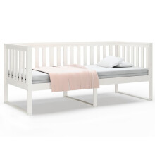 (White, 100x200 cm) vidaXL Solid Wood Pine Day Bed Bedroom Furniture Multi Colours Multi Sizes
