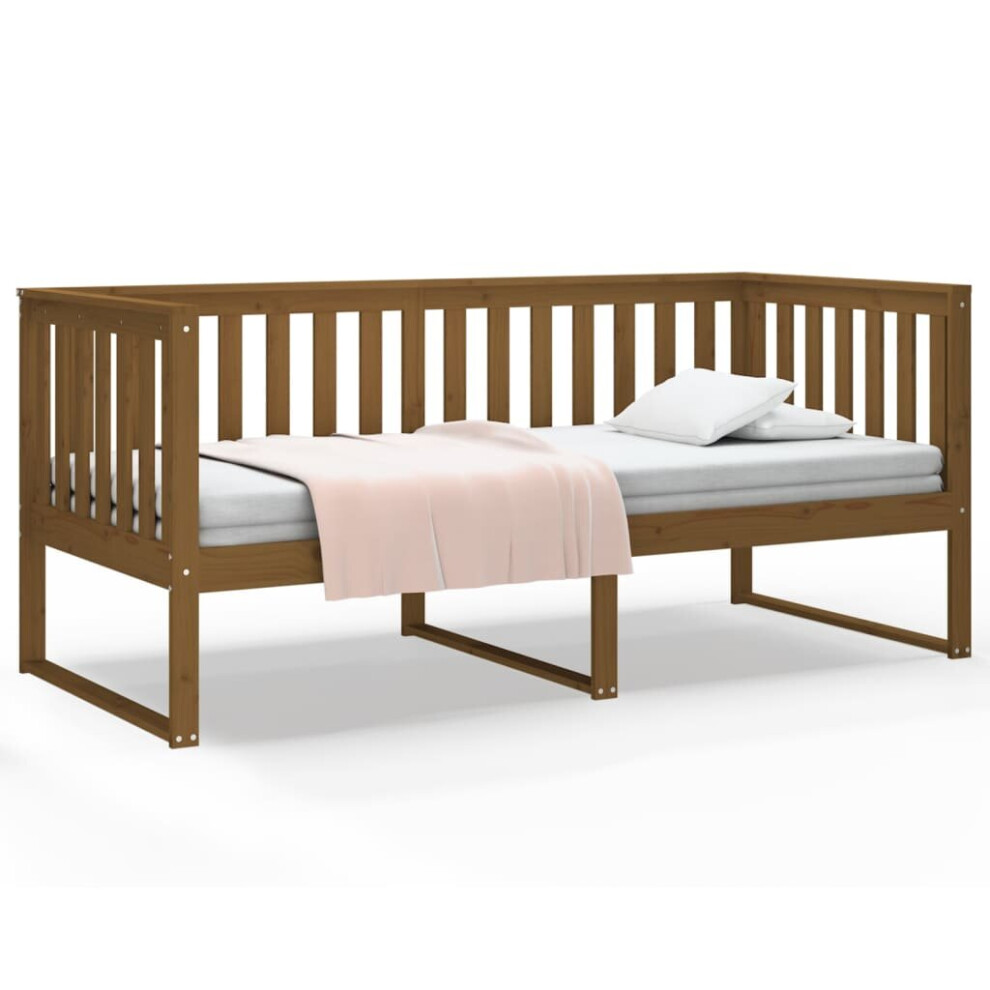 Vidaxl (Honey 100X200 Cm) Solid Wood Pine Day Bed Bedroom Furniture Multi Colours Multi Sizes Brown