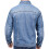(XL) Mens Jacket Light Blue Denim Jeans Coat 3