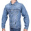 (XL) Mens Jacket Light Blue Denim Jeans Coat 4
